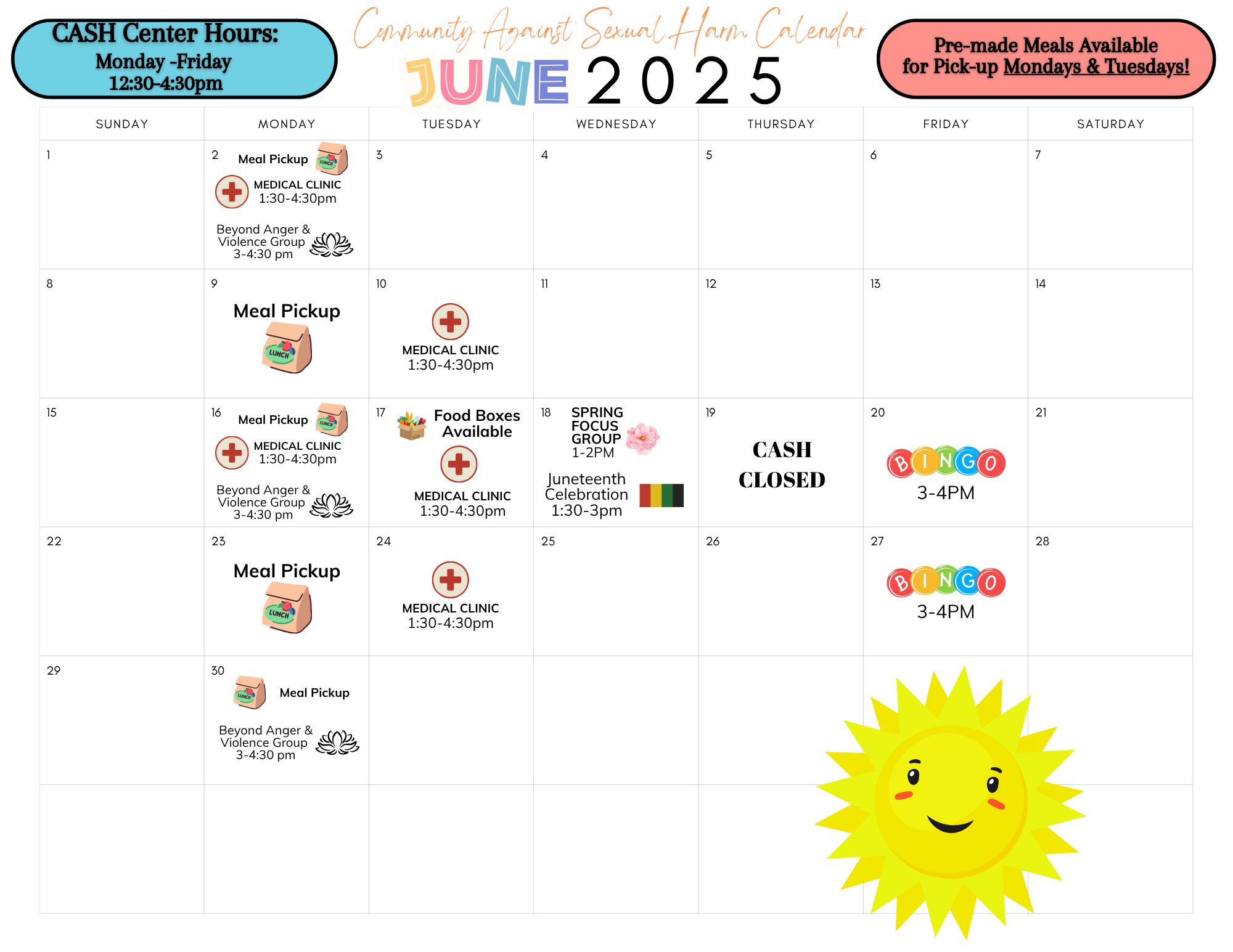 June Calendar updated June Calendar updated