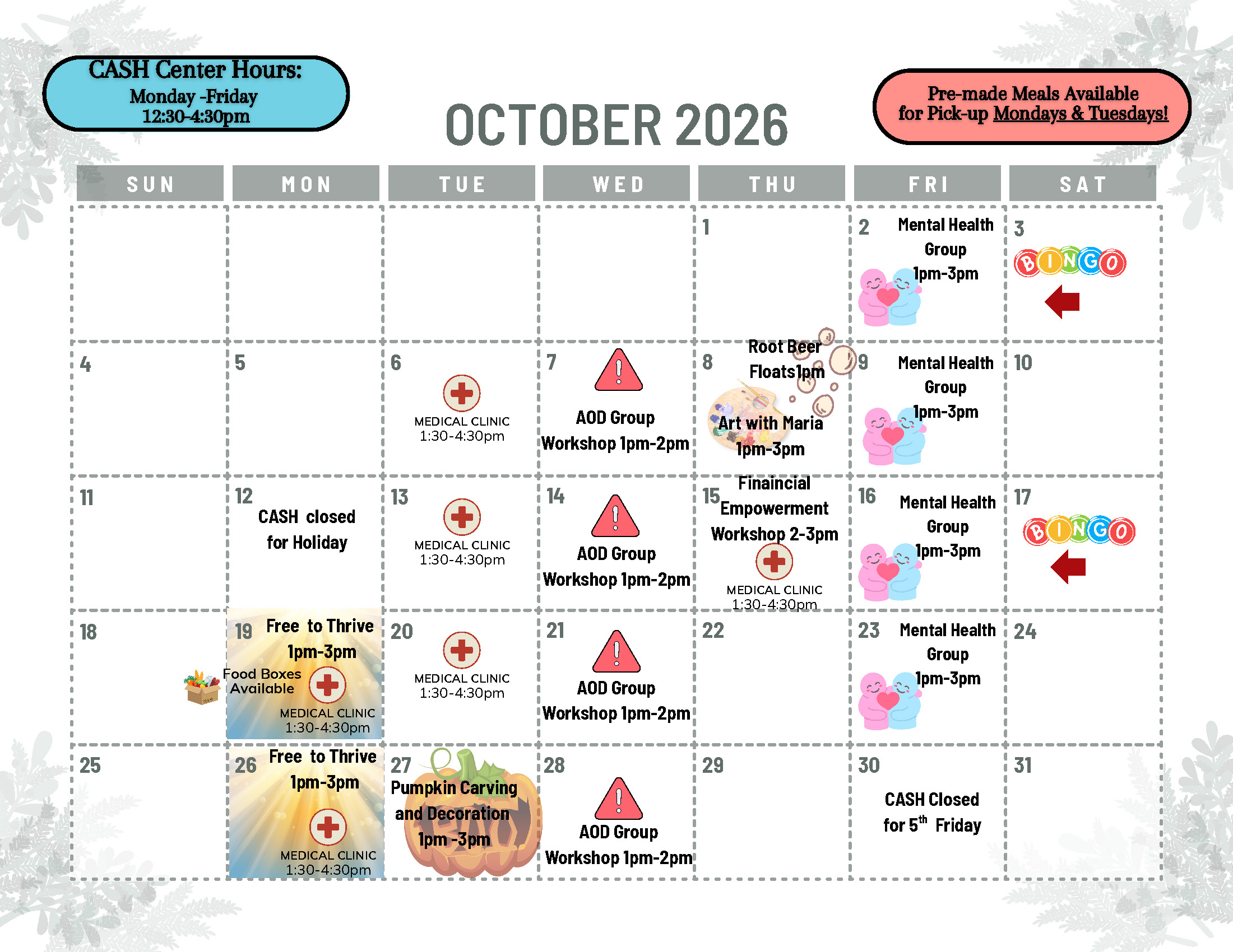 October Calendar